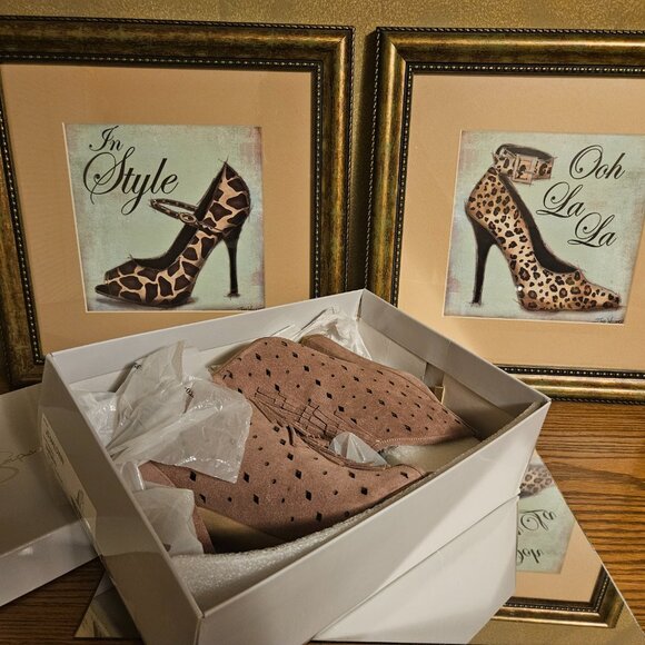 👢 Jessica Simpson Maldwin Peep Toe Fringe Booties – Size 6M - Picture 6 of 7